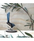 Bridget Farmer | Standing Bird Ornament | Superb Fairy Wren